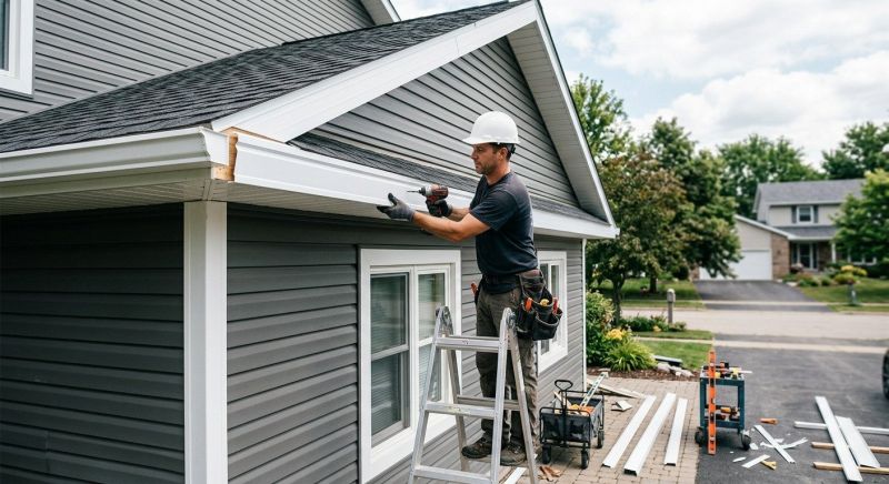 Aluminum Fascia Replacement in Overland Park, KS