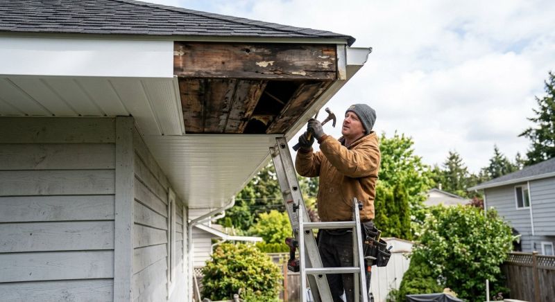 Soffit Damage Repair in Conroe, TX