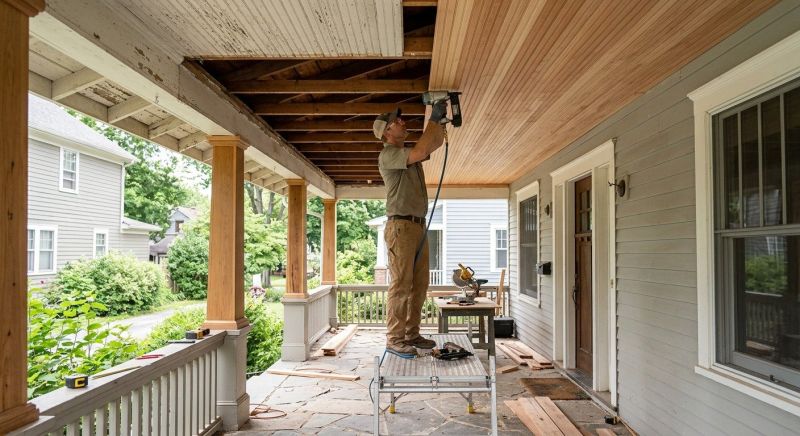 Porch Ceiling Replacement in Alpharetta, GA